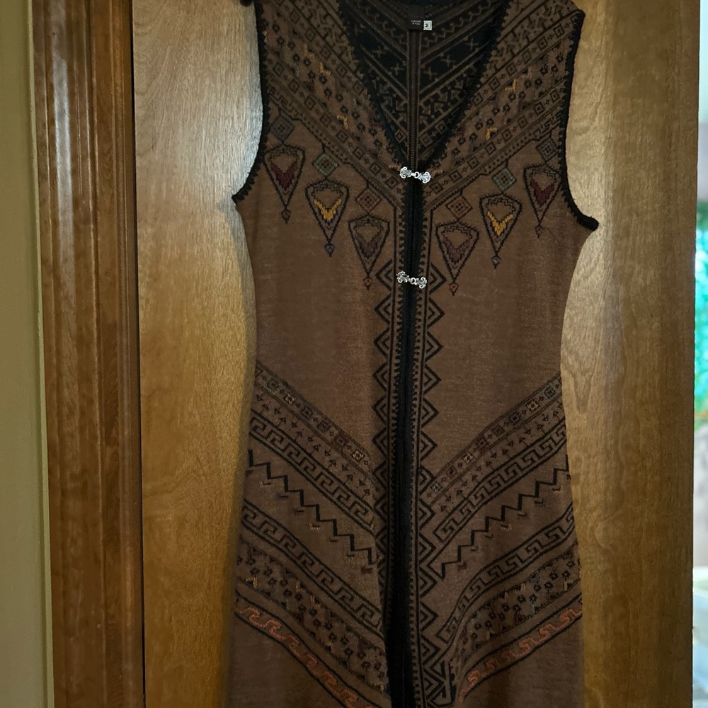 Bohemian Sleeveless Knit Dress